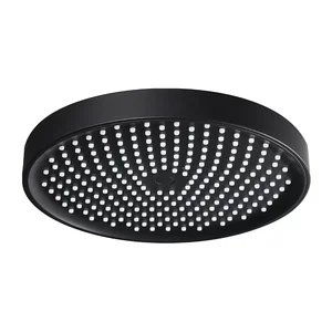F016-25 лійка стельова кругла 250mm ABS пластик чорна (коробка) {20/1}