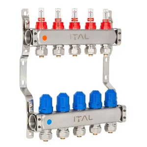 Колекторний блок із витратомірами ITAL HC1-05 x 3/4