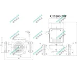 Насос циркуляційний SHIMGE CPH40-50F, Hmax 17м, Qmax 350 л/хв, 0,9 кВт