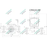 Насос циркуляційний SHIMGE CPH110-50F, Hmax 20м, Qmax 400 л/хв, 1,5 кВт