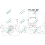 Насос циркуляційний SHIMGE CPHs150-40F-380, Hmax 25м, Qmax 500 л/хв, 2,1 кВт