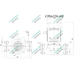 Насос циркуляційний SHIMGE CPHs220-40F-380, сухий ротор, Hmax 30м, Qmax 600 л/хв, 2,9 кВт