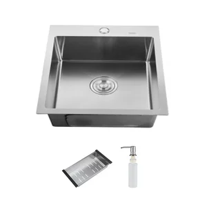 ID 5050 мийка одинар.500x500x215мм, (3.0/0.8мм),SUS 304 сифон, дозатор, кошик, Satin {1/1} ID 5050 мийка одинар.500x500x215мм, (3.0/0.8мм),SUS 304 сифон, дозатор, кошик, Satin {1/1}