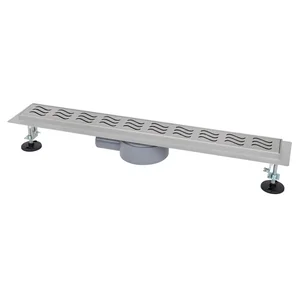 IT03-FT11/600 ITAL Душовий трап 600 мм, поворот. 360, комбін.затвор, Brushed nickel (блістер) {5/1}