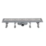IT13-FT01/400 ITAL Душовий трап 400*70*67 мм ABS пластик, сірий  (блістер) {5/1}