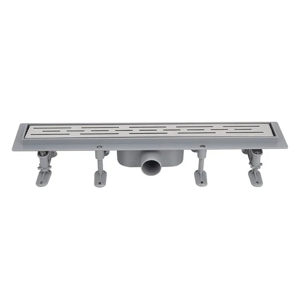 IT13-FT01/400 ITAL Душовий трап 400*70*67 мм ABS пластик, сірий  (блістер) {5/1}