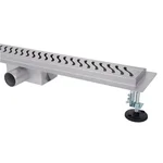 IT02-FT09/300 ITAL Душовий трап 300 мм, комбінований гідрозатвор, Brushed nickel (блістер) {5/1}