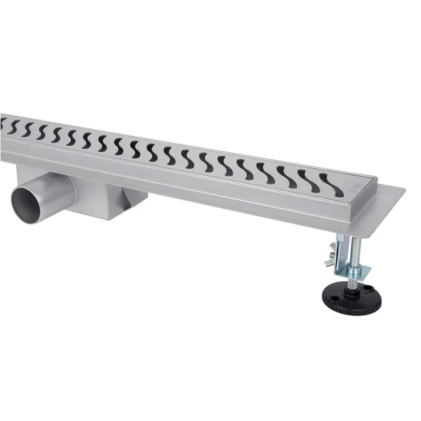 IT02-FT09/300 ITAL Душовий трап 300 мм, комбінований гідрозатвор, Brushed nickel (блістер) {5/1}