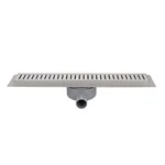 IT03-FT10/1 000 ITAL Душовий трап 1 000 мм повор. 360, комбін.затвор, Brushed nickel (блістер) {5/1}