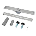 IT03-FT10/1 000 ITAL Душовий трап 1 000 мм повор. 360, комбін.затвор, Brushed nickel (блістер) {5/1}