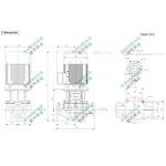TB80-29/2 SHIMGE 380В цирк. сухий ротор  7,5 кВт Hmax 35м Qmax 1333л/хв DN80 440мм {1}