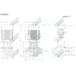 TB100-17/2 SHIMGE 380В цирк. сухий ротор  5.5 кВт Hmax 23м Qmax 1833л/хв DN100 500мм {1}