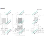 TB100-27/2 SHIMGE 380В цирк. сухий ротор  11 кВт Hmax 35м Qmax 2333л/хв DN100 550мм {1}