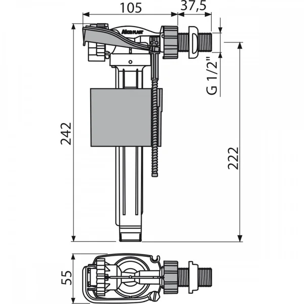 Впускной механизм ALCA PLAST A150-1/2