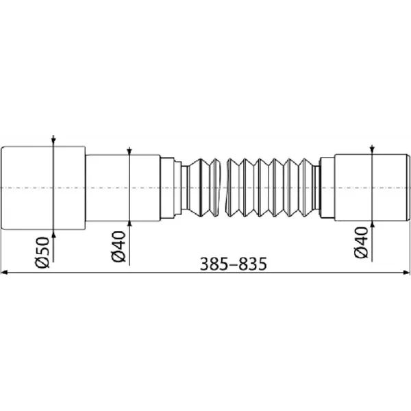 Сифон для умывальника ALCA PLAST A41+A795 1 1/4