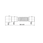 Гофра ALCA PLAST 40*40/50 регулируемая 385-835