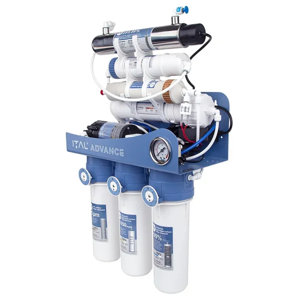 Осмос ITAL Advance 7-75MP UV (7 ступенів,помпа,мембрана DUPONT 75 галон, UV лампа) (ADV-RO7-75MP UV)