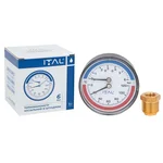 Термоманометр Ø63 фронтальний ITAL (6 бар, 120*С) 1/4