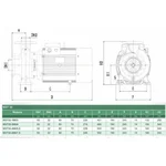 SGT32-200/5.5SHIMGE відцентр. фланц. (5.5 кВт, Hmax=58.0м, Qmax=350л/хв){1}