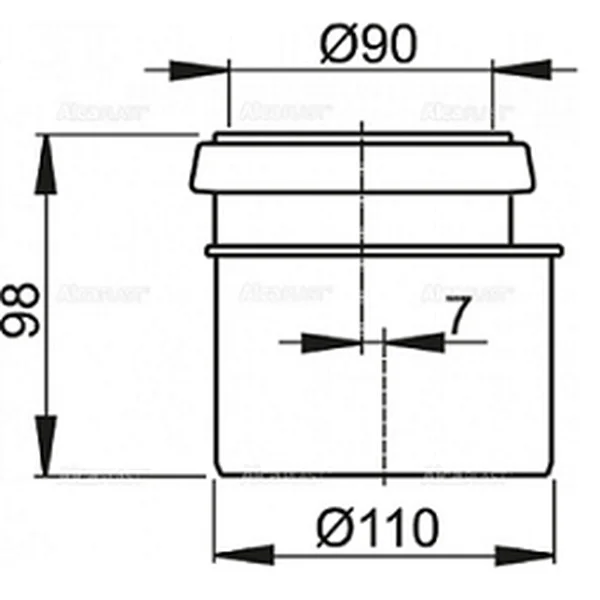 M907 З'єднувач DN90/110 Alca