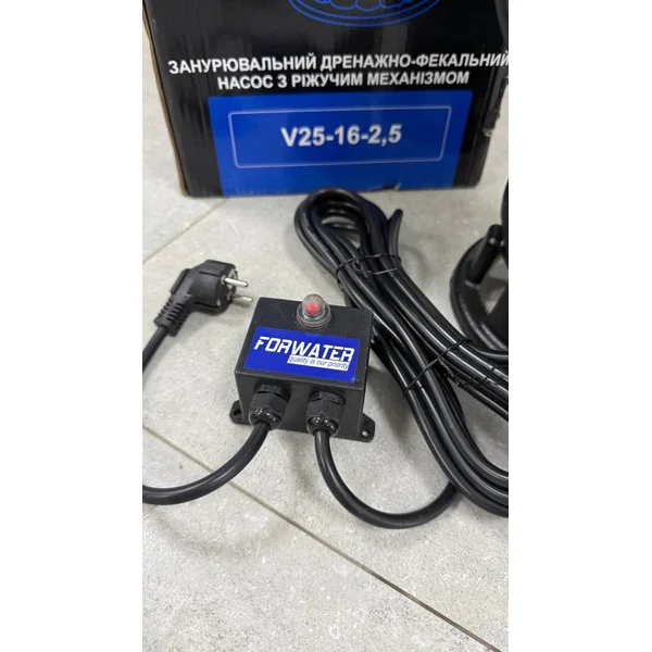 V25-16-2.5  FORWATER дренаж.-канал.+ФРЕЗА+поплав. (2,5 кВт, H=14м, Qmax=16м³/год, штуцер д50м) {1}