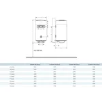 Водонагрівач Hi-Therm LUMIA DRY  80 (круглий, сухий ТЕН 1,5 кВт)