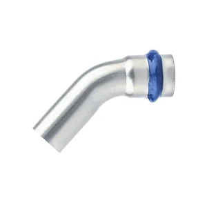 Кутник ASG INOX тип V press steel ВЗ ф 22мм 45° Кутник ASG INOX тип V press steel ВЗ ф 22мм 45°