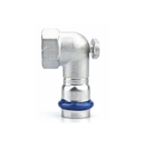 Коліно настінне ASG INOX тип V press steel  ф 15х1/2