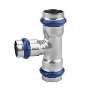 Трійник редукційний ASG INOX тип V press steel ф 35х15 мм