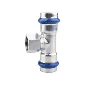 Трійник ASG INOX тип V press steel ВВ ф 18х1/2