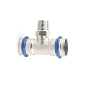 Трійник ASG INOX тип V press steel ЗЗ ф 18х1/2