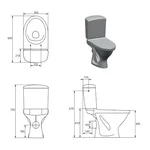 Унітаз-компакт Cersanit EKO 2 SIMPLE ON 031 839