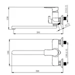 Змішувач для ванни VENTA BC305DC