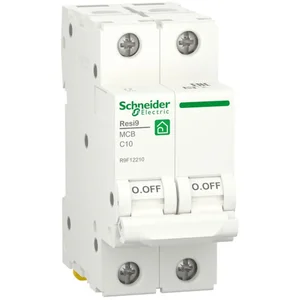 Автоматичний вимикач Schneider RESI9 2 полюса 63А С 6kA R9F12263