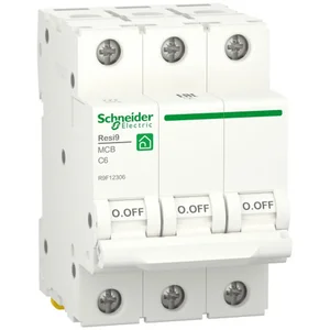 Автоматичний вимикач Schneider RESI9 3 полюса 16А С 6kA R9F12316
