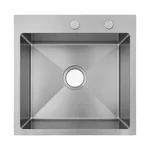 Мийка для кухні інтегрована VENTA Brushed 500x450 BVM5045