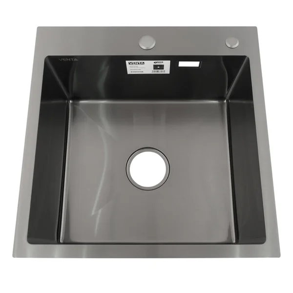 Мийка для кухні інтегрована VENTA Black 500x500 BVM5050B