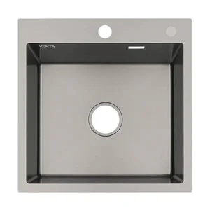 Мийка для кухні інтегрована VENTA Black 500x500 BVM5050B