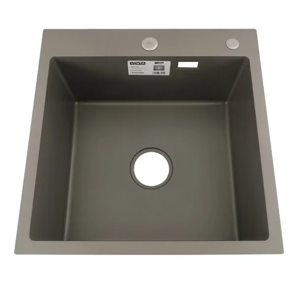 Мийка для кухні інтегрована VENTA Gray 500x500 BVM5050G