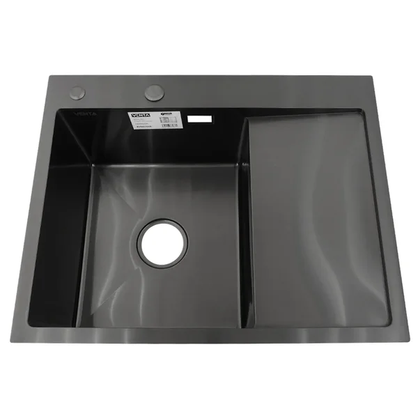 Мийка для кухні інтегрована VENTA Black 630x500 BVM6350B