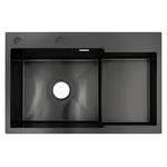 Мийка для кухні інтегрована VENTA Black 780x490 BVM7849B