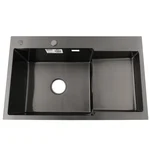 Мийка для кухні інтегрована VENTA Black 780x490 BVM7849B