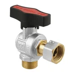 Кран кутовий кульовий з накидною гайкою Raftec GOLD PN64 ВЗ 1/2