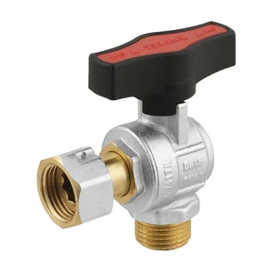Кран кутовий кульовий з накидною гайкою Raftec GOLD PN64 ВЗ 1/2