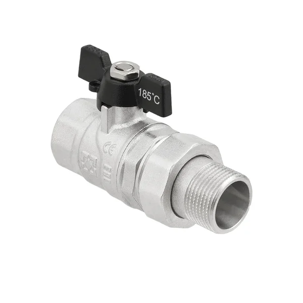 Кран кульовий з американкою Raftec BLACK PN40 ВЗ 3/4