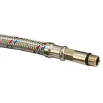 Шланг резиновый (нерж. опл.) Мx10 30см HLV Flex лат длинный