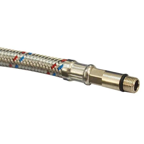 Шланг резиновый (нерж. опл.) Мx10 250см HLV Flex лат длинный