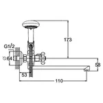 Смеситель для ванной G-lauf QST3-A827