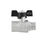 Кран шаровой Raftec BLACK PN40 ЗВ 1/2