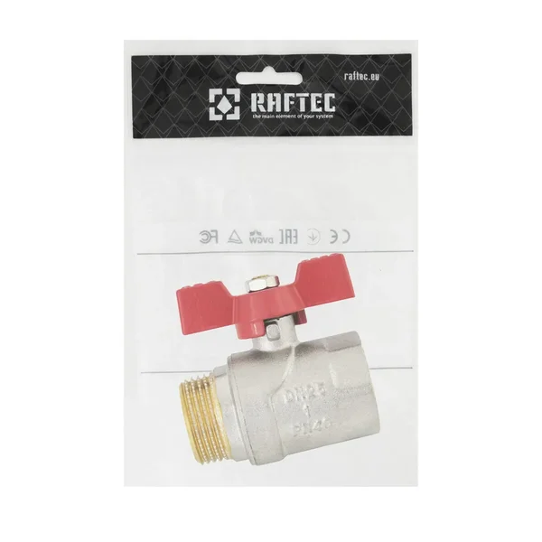 Кран шаровый Raftec RED PN40 ЗВ 1